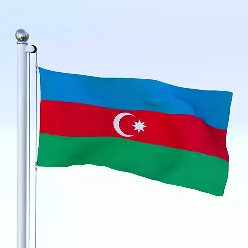 Animated Azerbaijan Flag