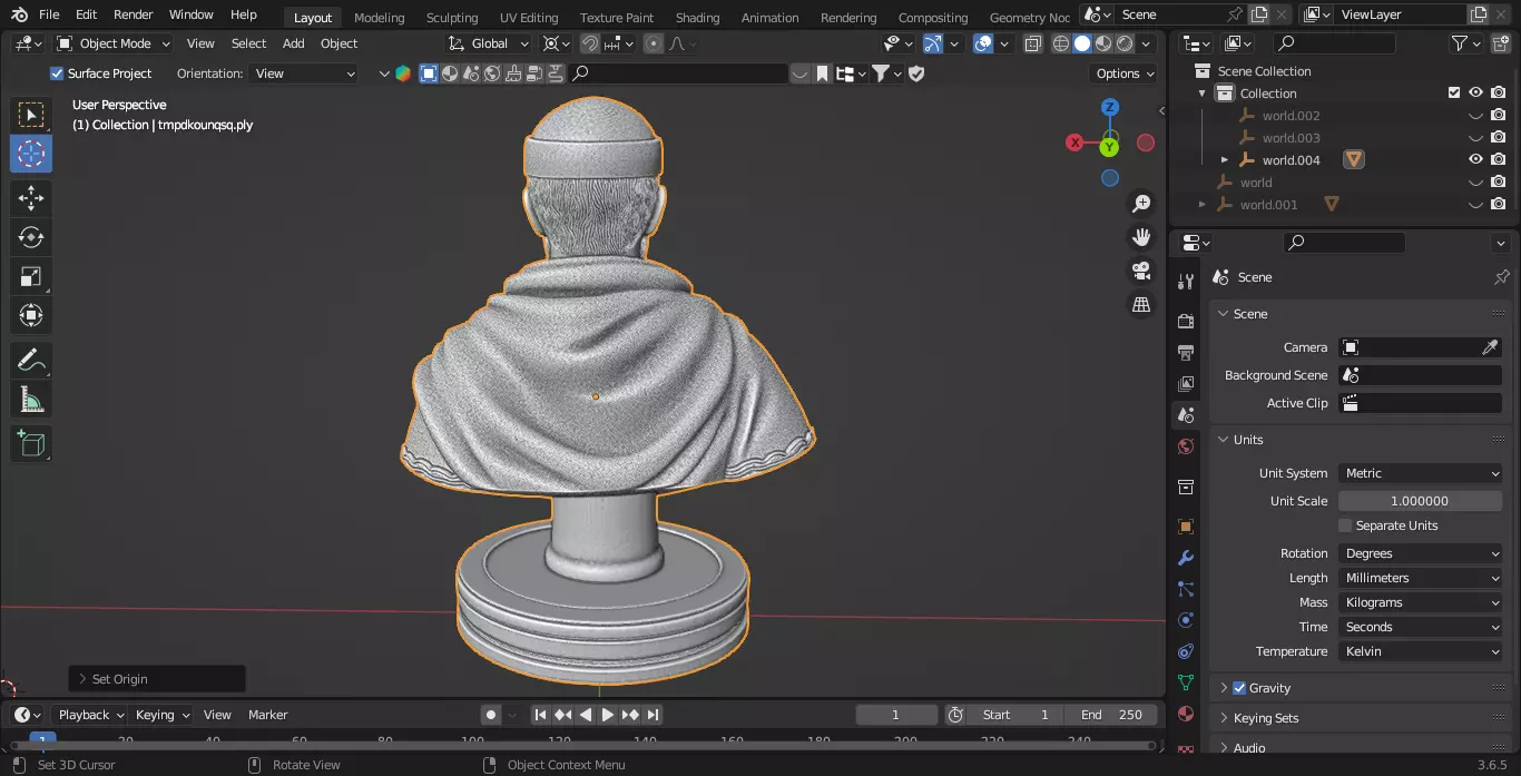 Medieval Irish Bishop Chess Piece 3D print model_7