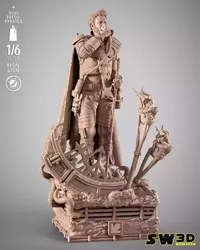 STAR WARS Saw Gerrera Sculpture