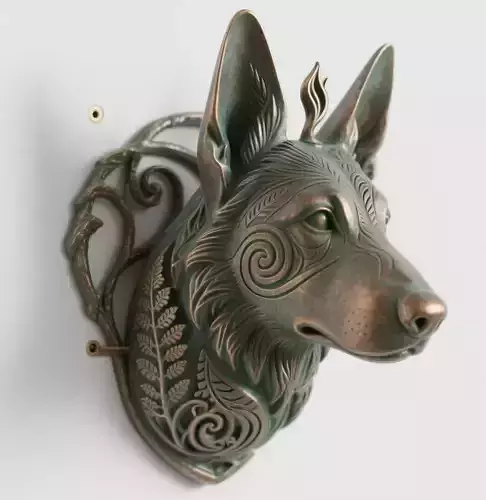 Dog sculpture