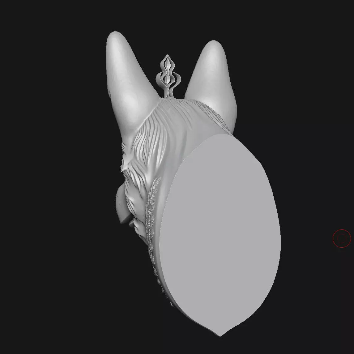 Dog sculpture 3D print model_3