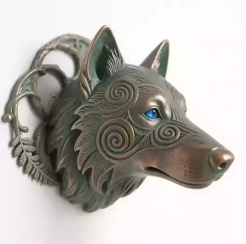 wolf sculpture