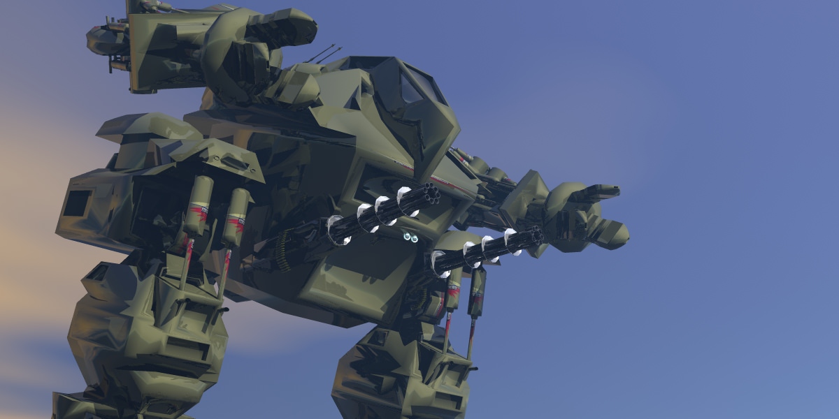 Robo Warrior Free 3D model_4