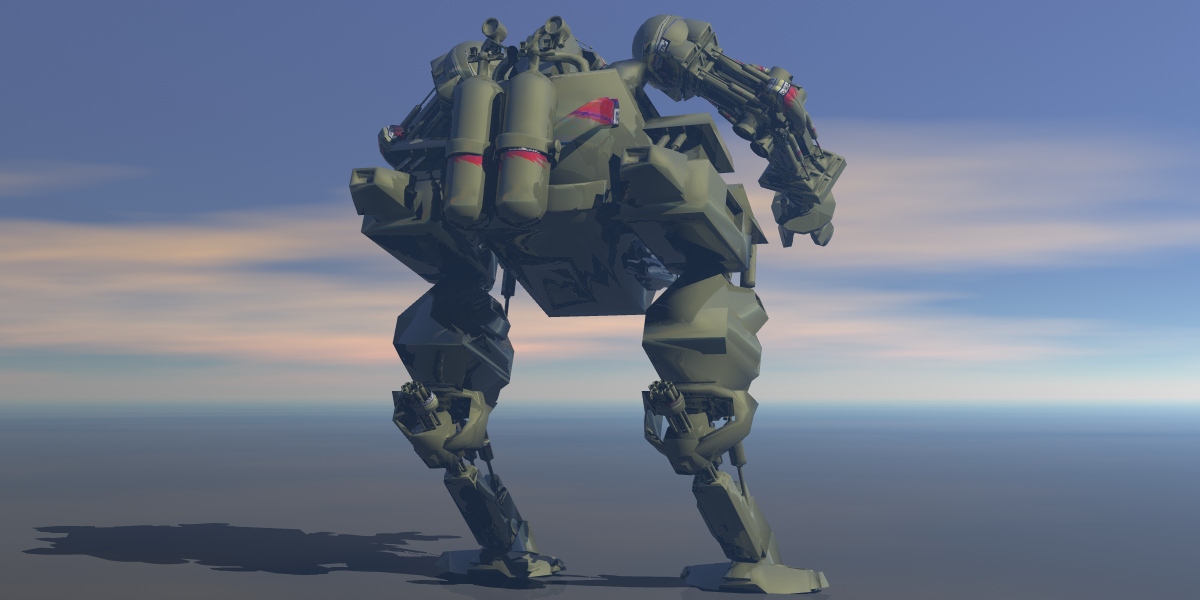 Robo Warrior Free 3D model_2