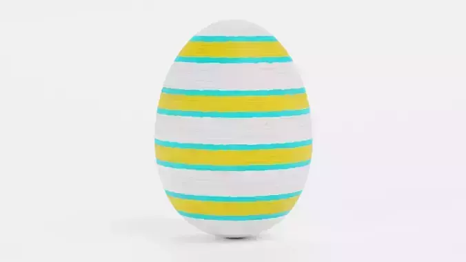 -Easter Egg V1- Low-poly 3D model