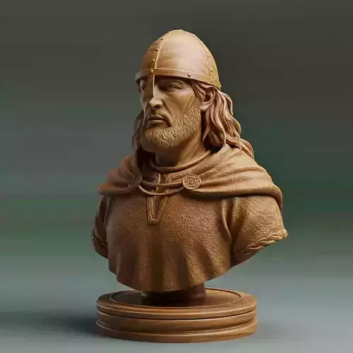 Medieval Irish Soldier Pawn Chess Piece