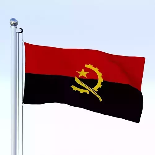 Animated Angola Flag