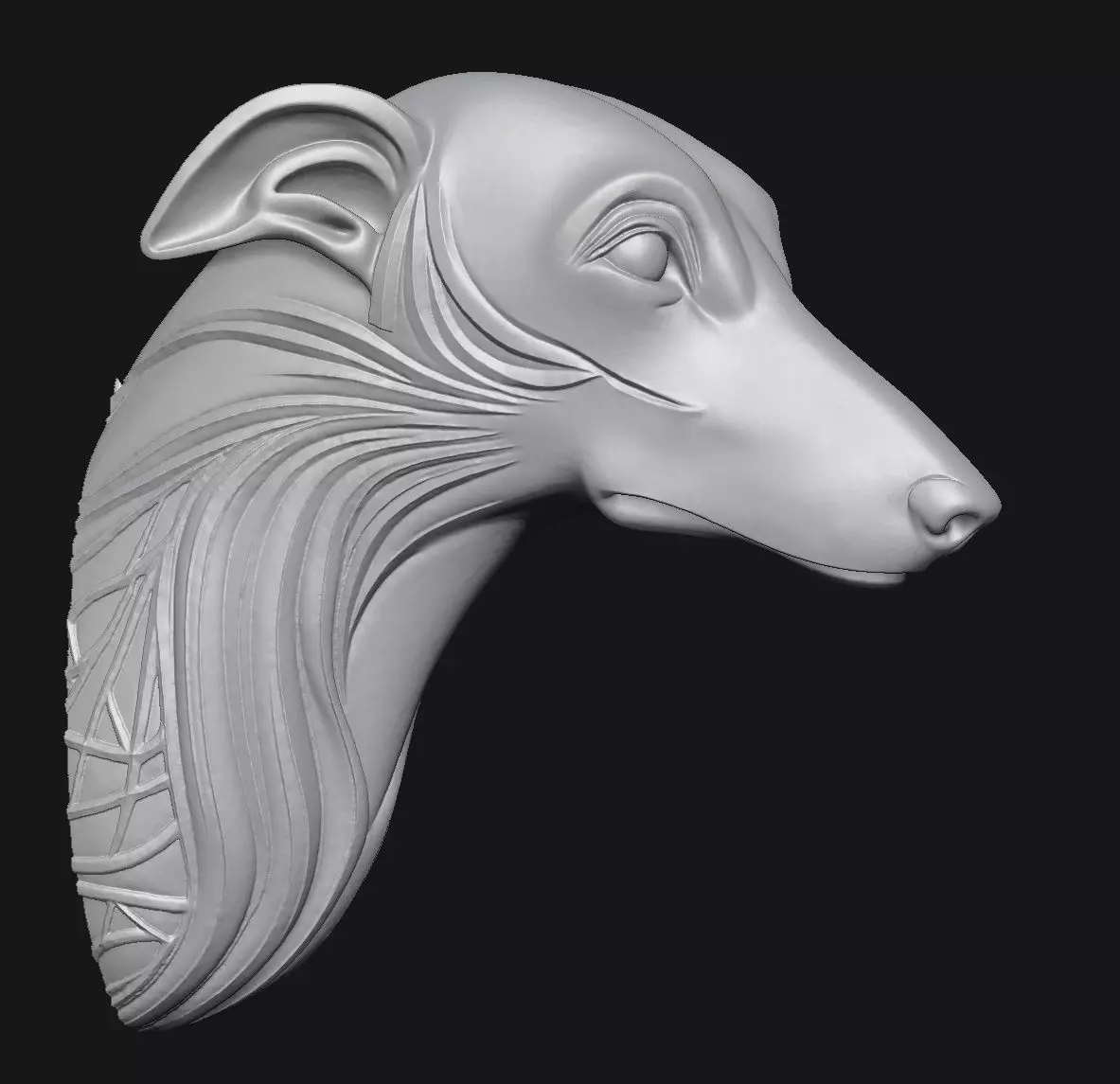 Greyhound 3D print model_2