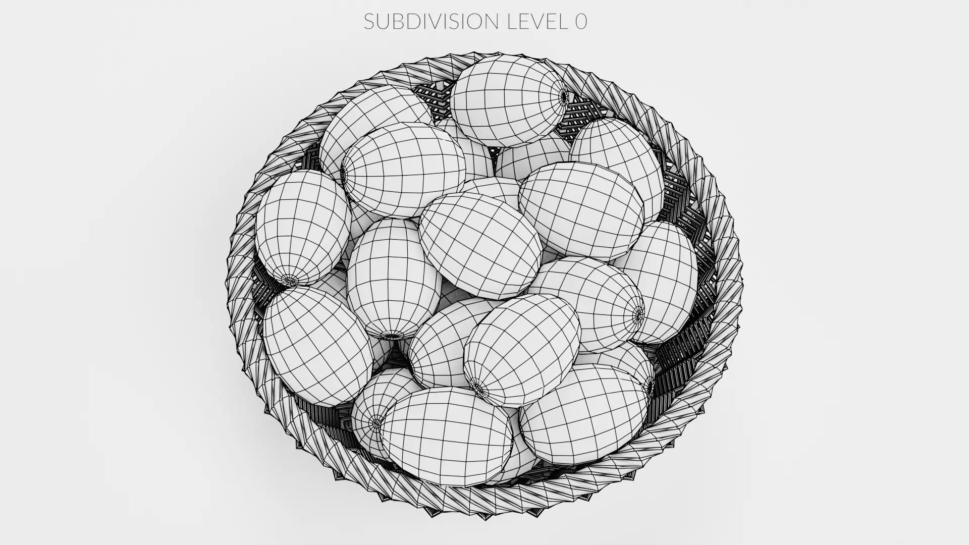 -Easter Eggs in Basket- 3D model_12