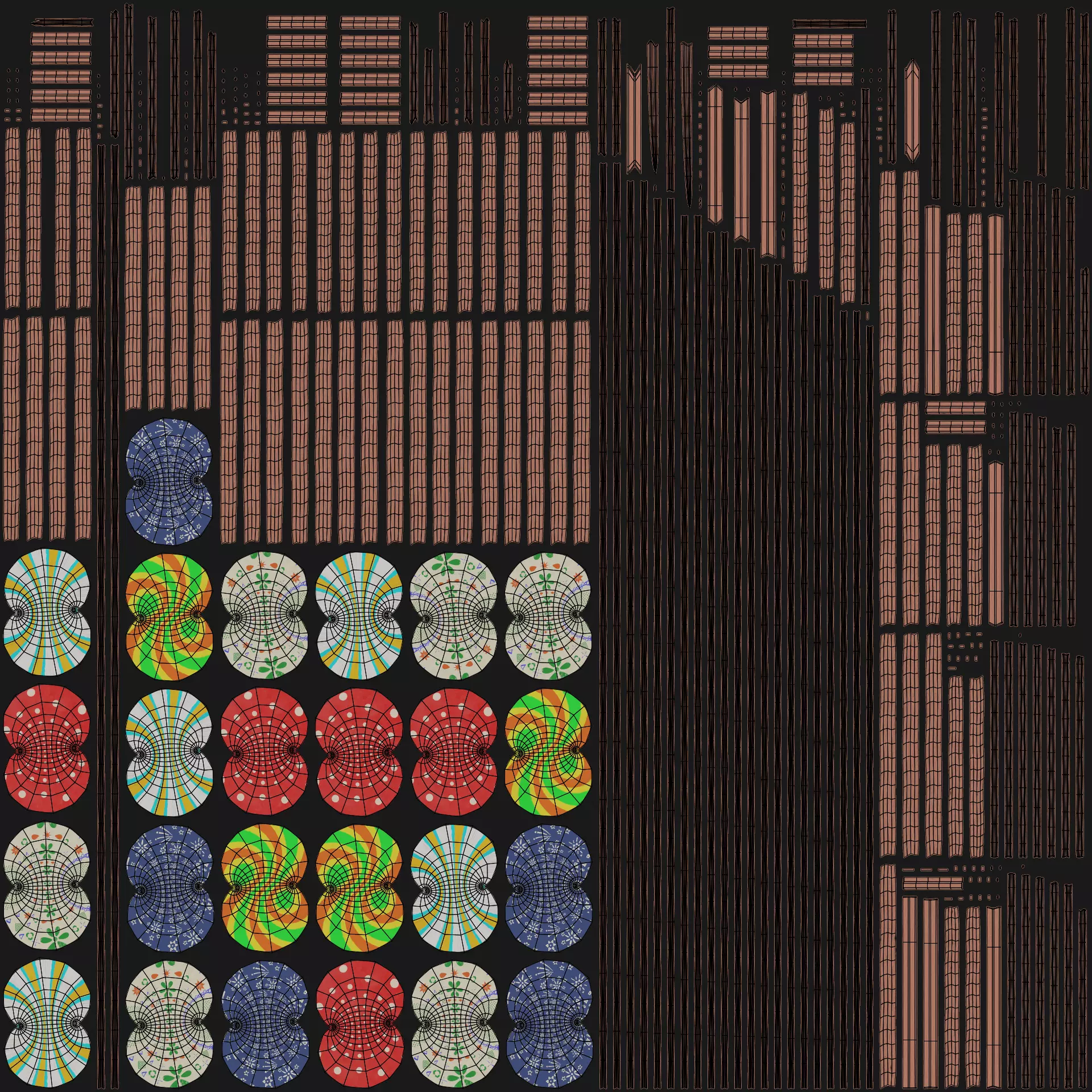 -Easter Eggs in Basket- 3D model_9