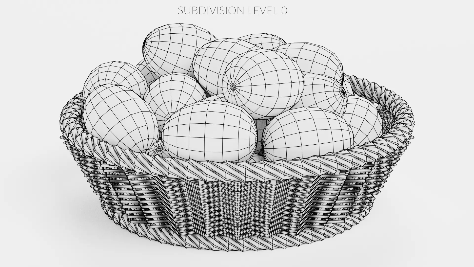 -Easter Eggs in Basket- 3D model_10
