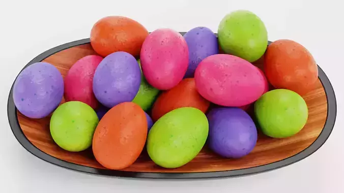 -Easter Eggs in Bowl-