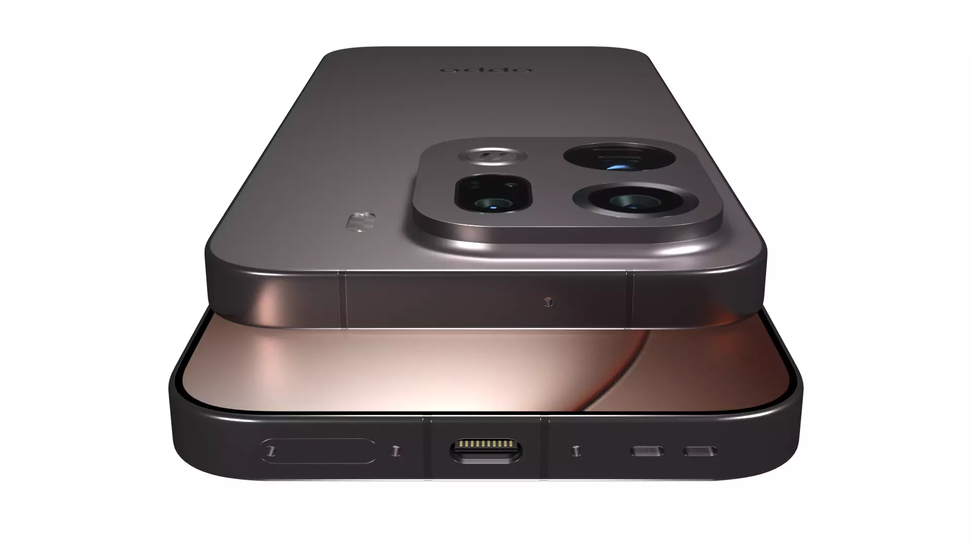 Oppo Find X9 Pro Titanium Charcoal 3D model_1