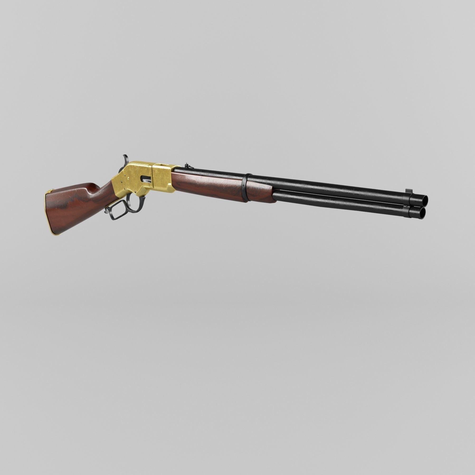 Winchester 1866 Yellowboy 3D model_4