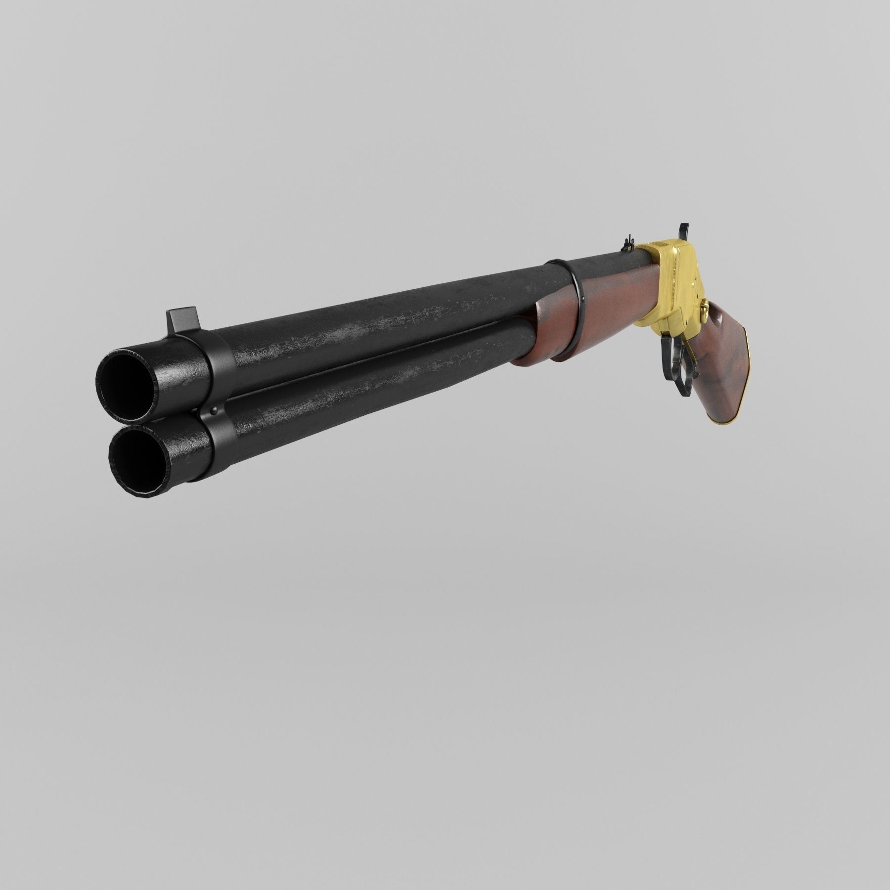 Winchester 1866 Yellowboy 3D model_6