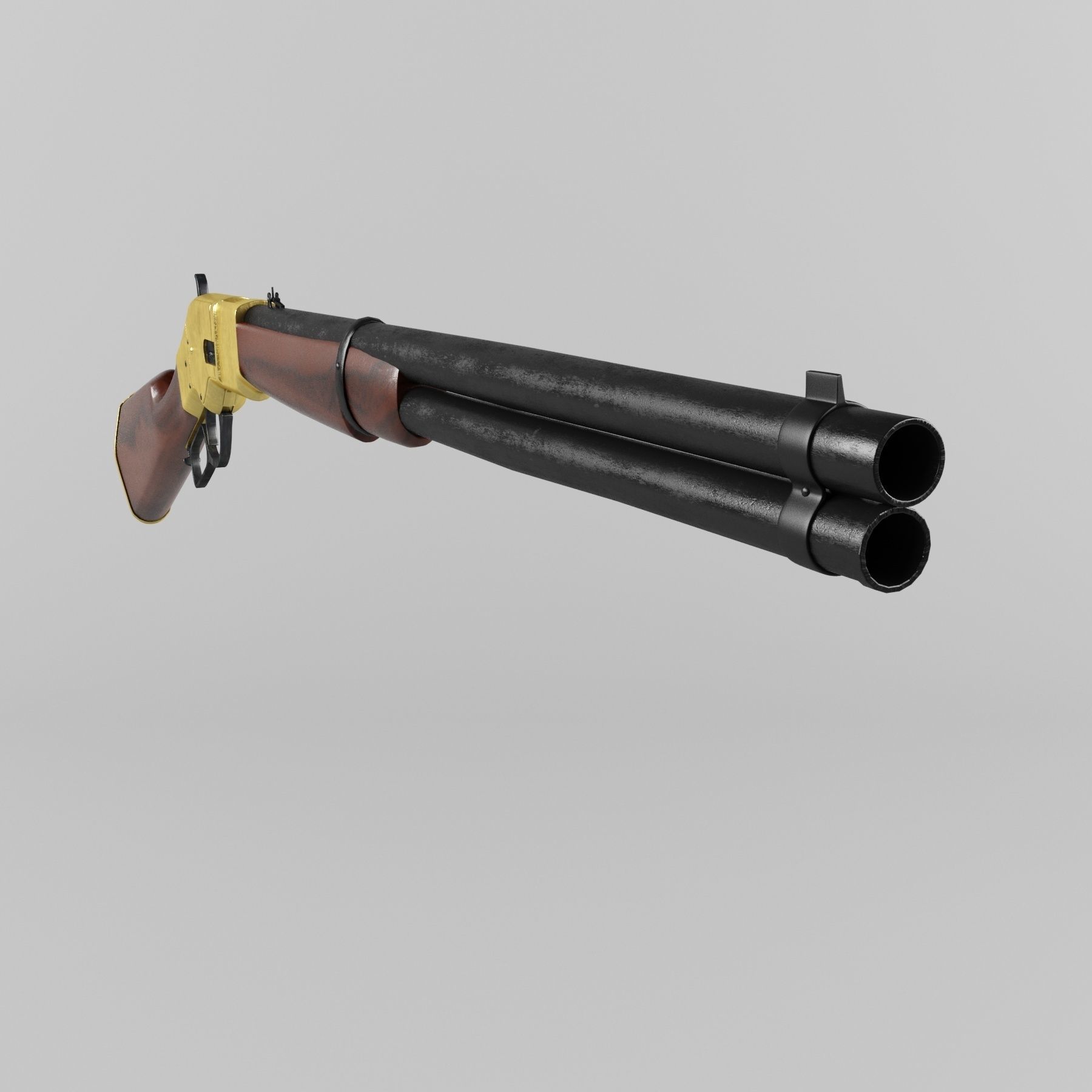Winchester 1866 Yellowboy 3D model_5