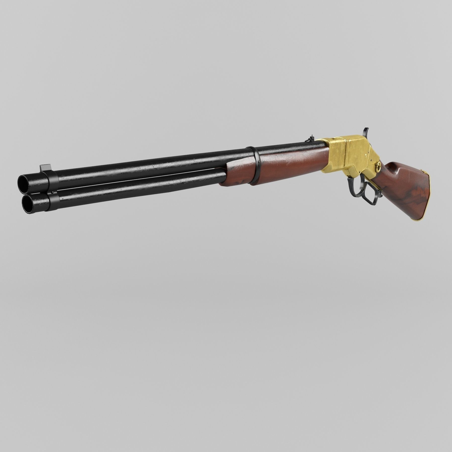 Winchester 1866 Yellowboy 3D model_7