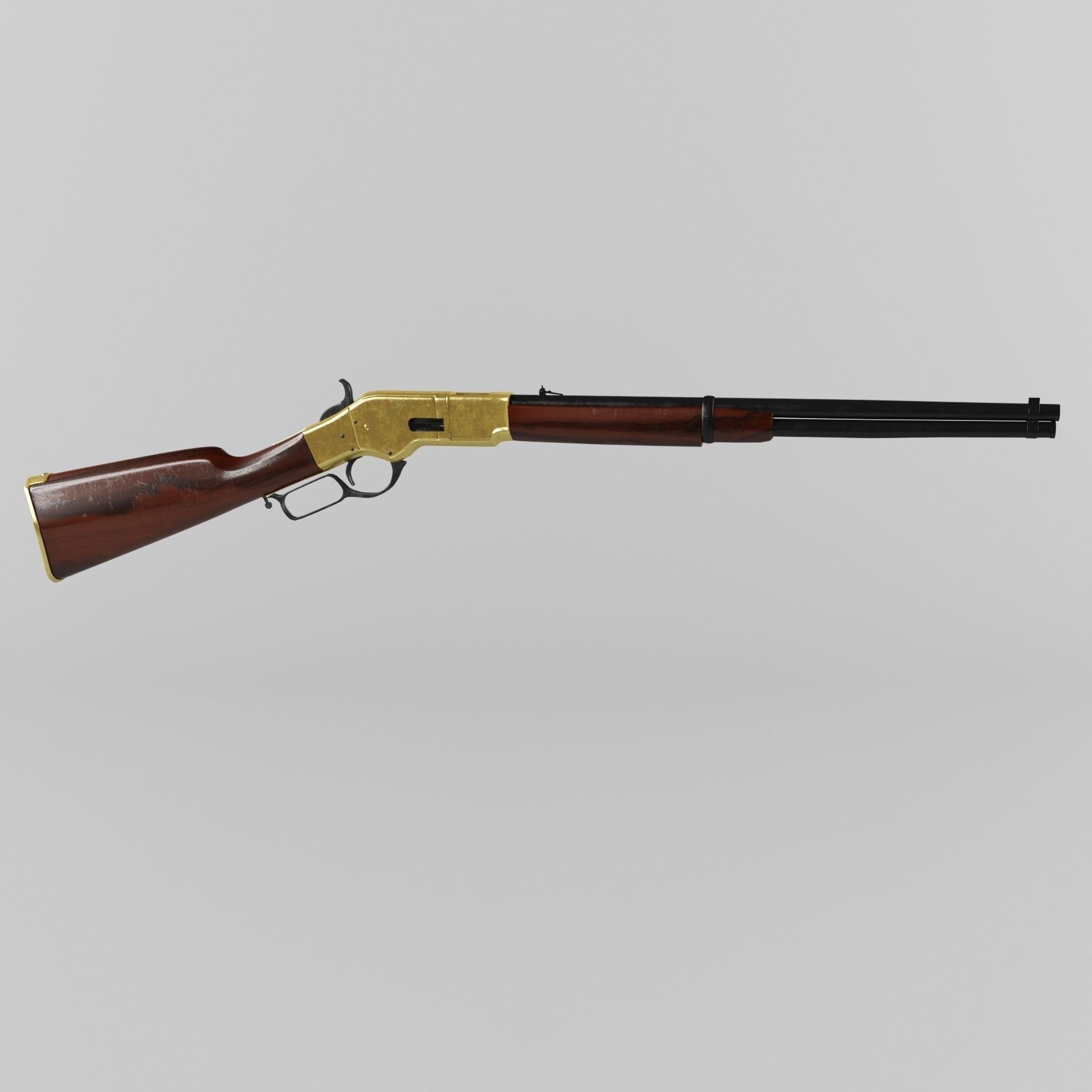 Winchester 1866 Yellowboy 3D model_3