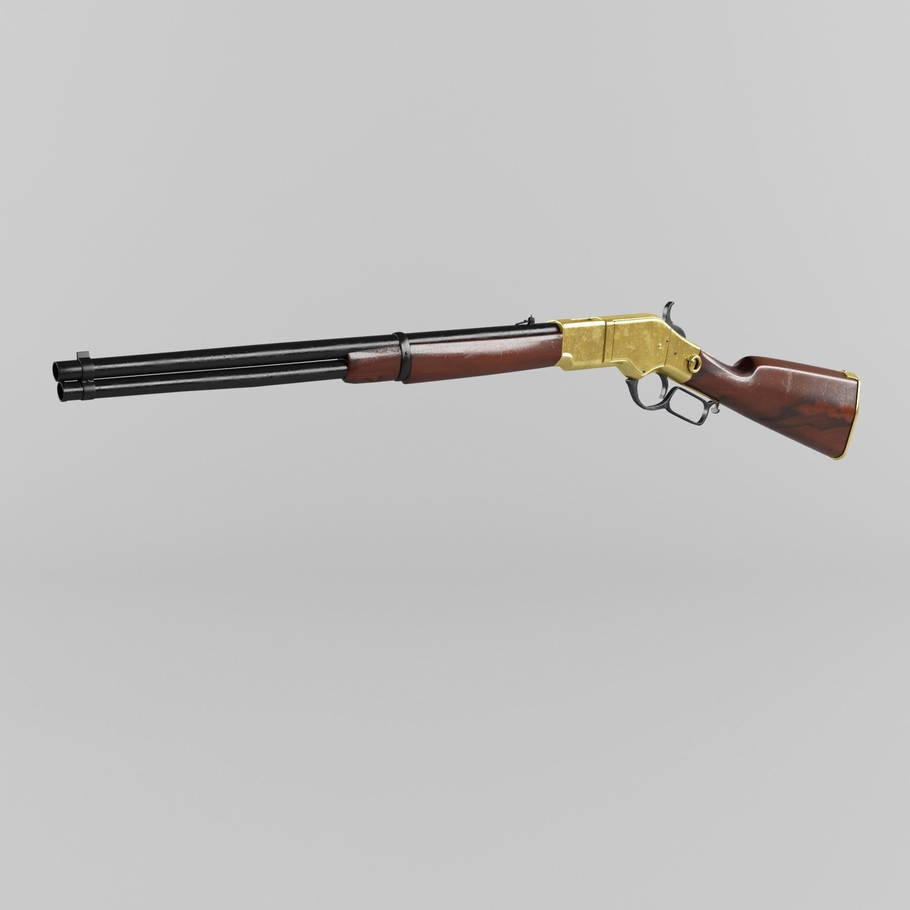 Winchester 1866 Yellowboy 3D model_8