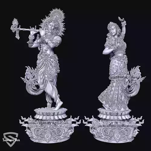 Radha Krishna 3d Print STL