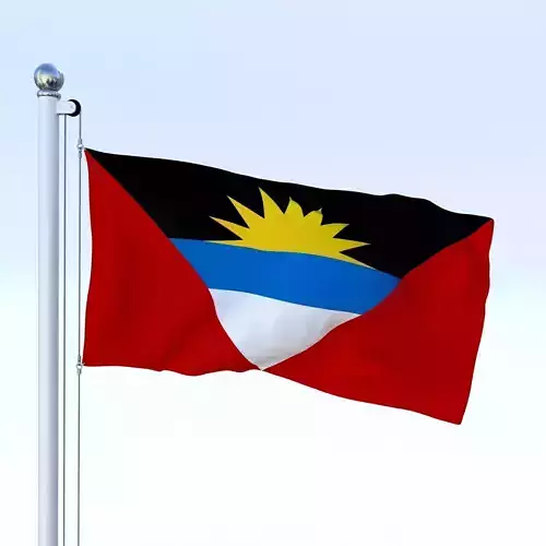 Animated Antigua and Barbuda Flag