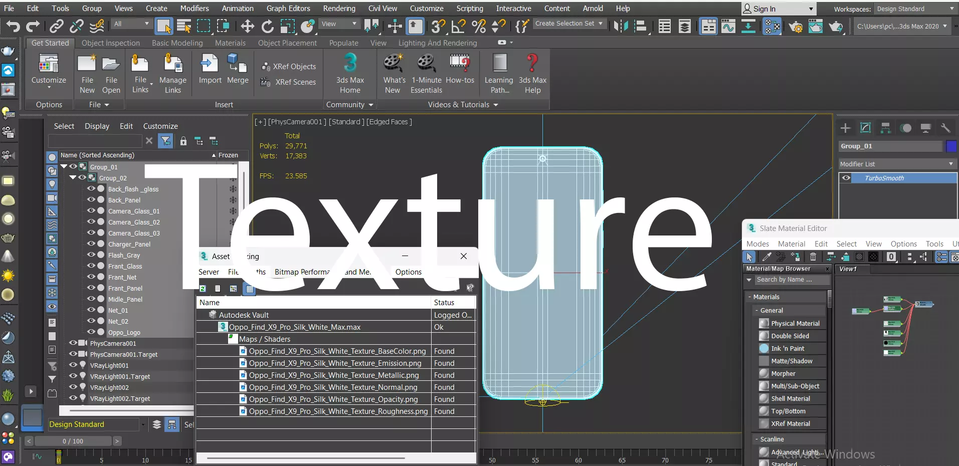 Oppo Find X9 Pro Silk White 3D model_12