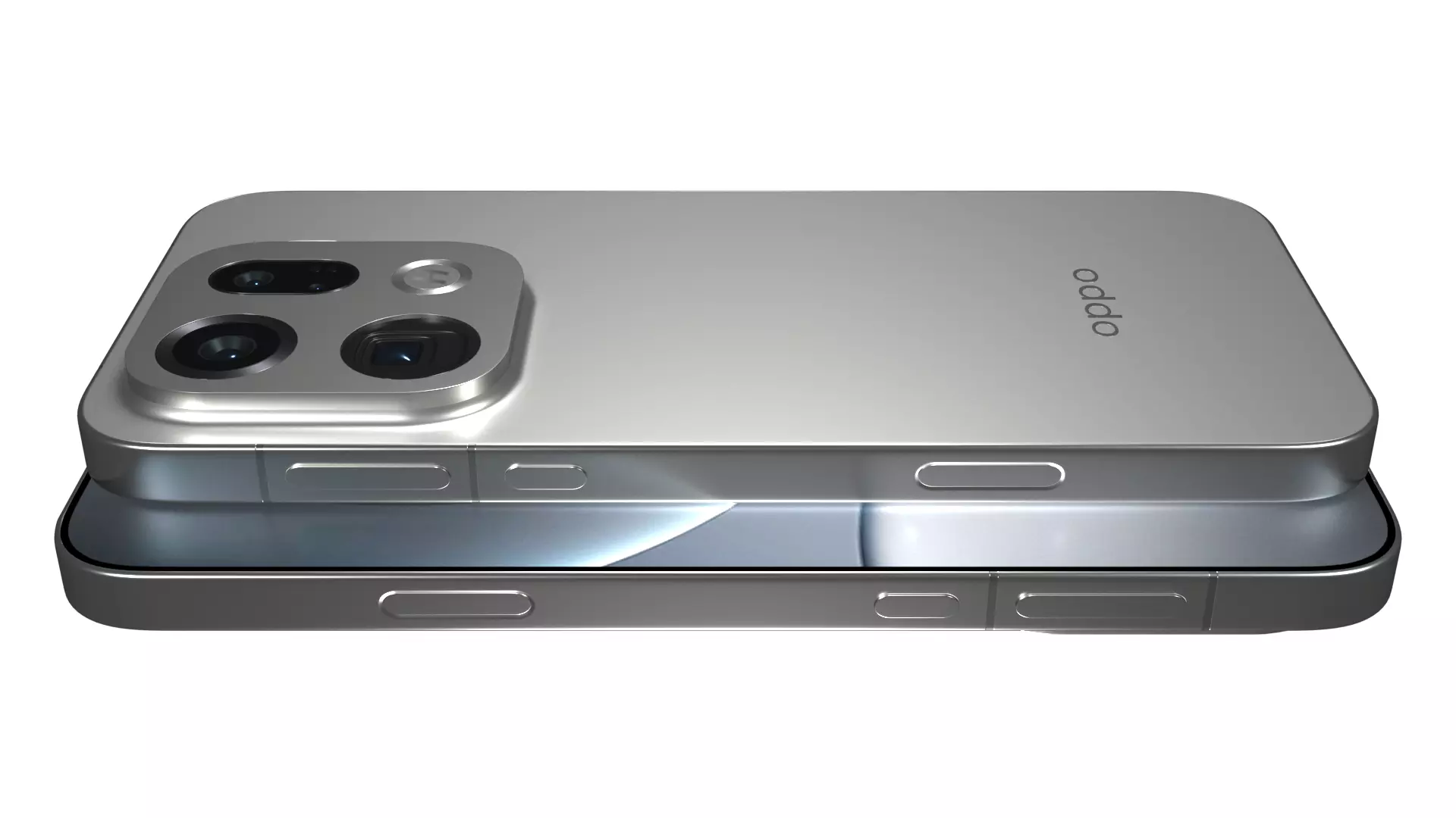 Oppo Find X9 Pro Silk White 3D model_2