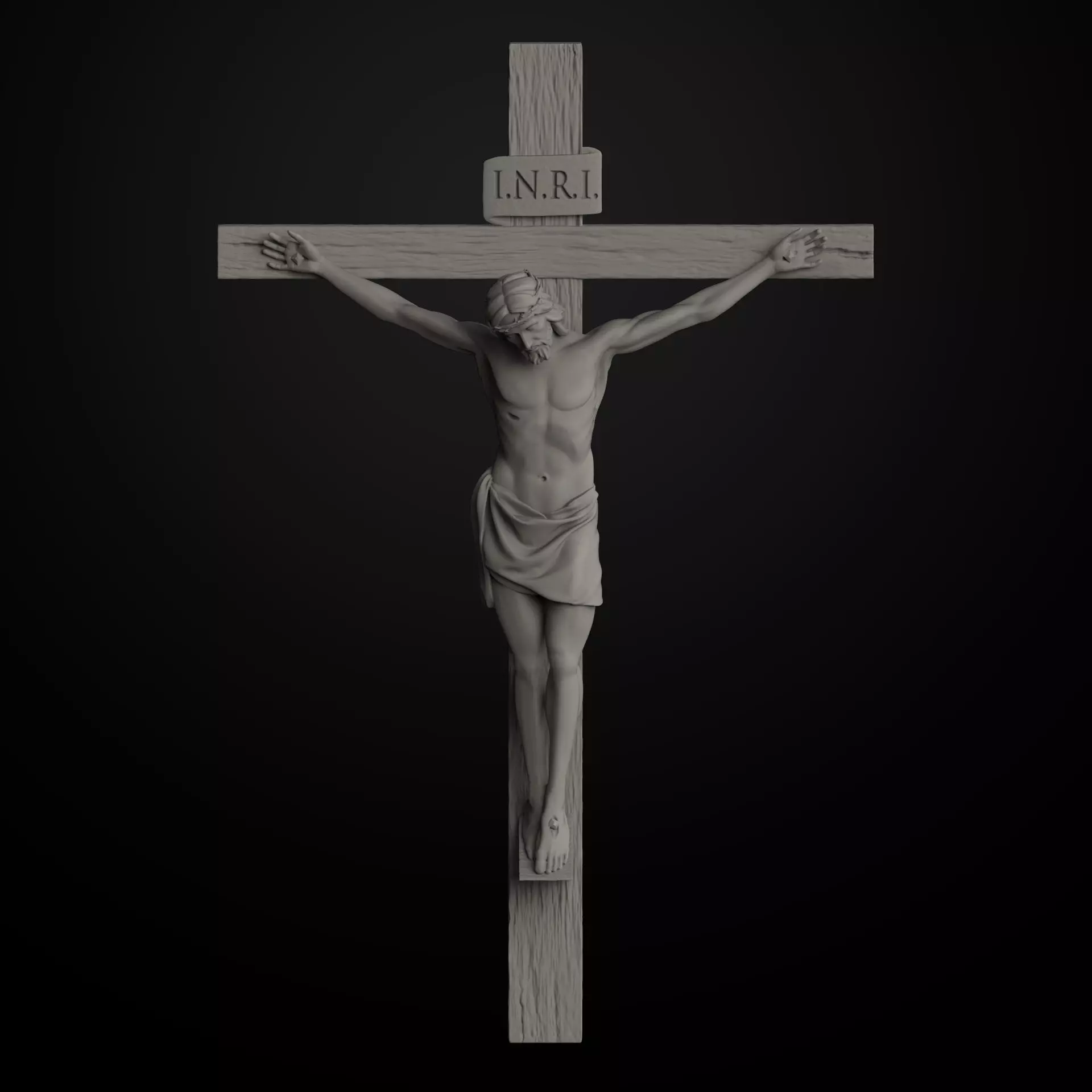 JESUS ON THE CROSS 3D print model
