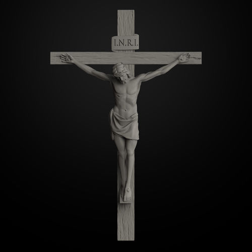 JESUS ON THE CROSS 3D print model