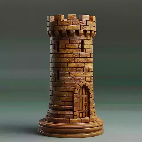 Medieval Irish Rook Chess Piece