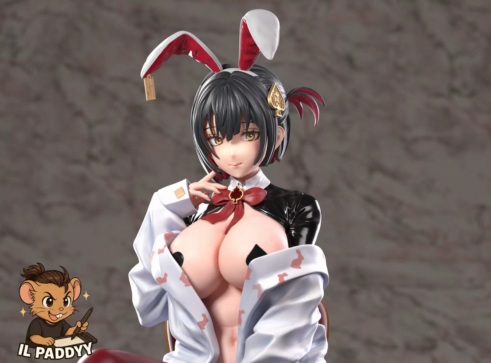 Rouge Unluky Rabbit Nikke Fan art 3D print model