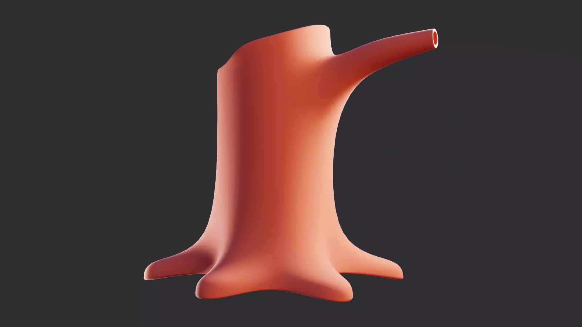 Low Poly Dead Tree 3D model_0