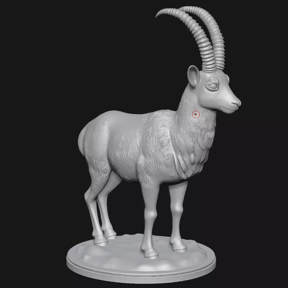 antelope 3D print model_2