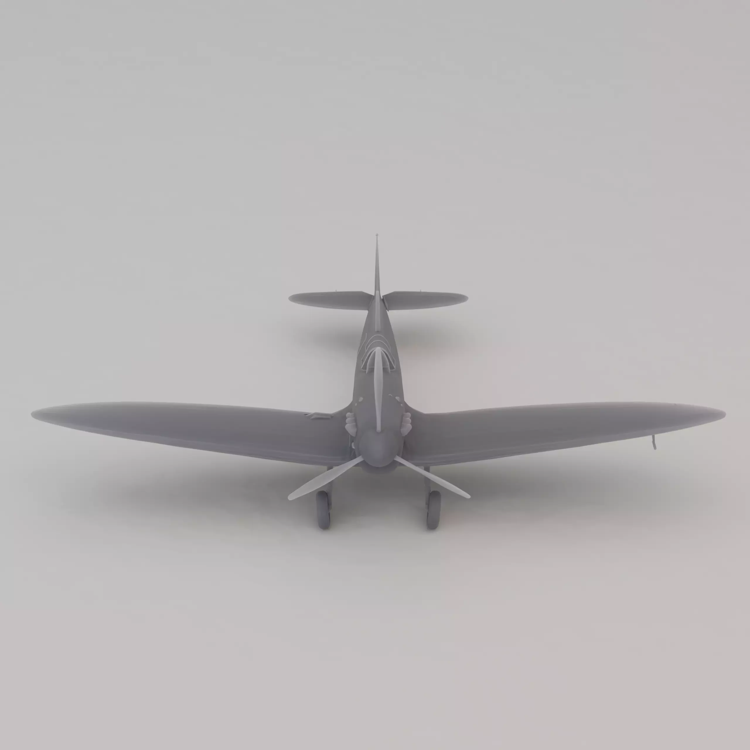 Supermarine Spitfire Mk IIa Fighter United Kingdom WWII 1936 3D print model_4