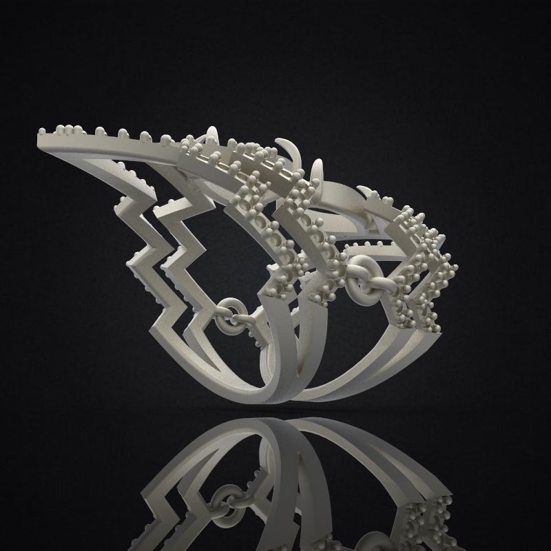 Ring Zeus Double 3D print model_9