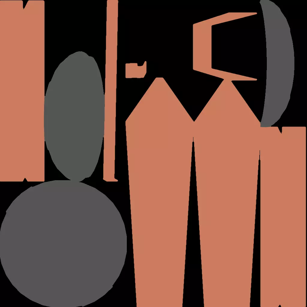 Low Poly Wooden Headstone 3D model_1