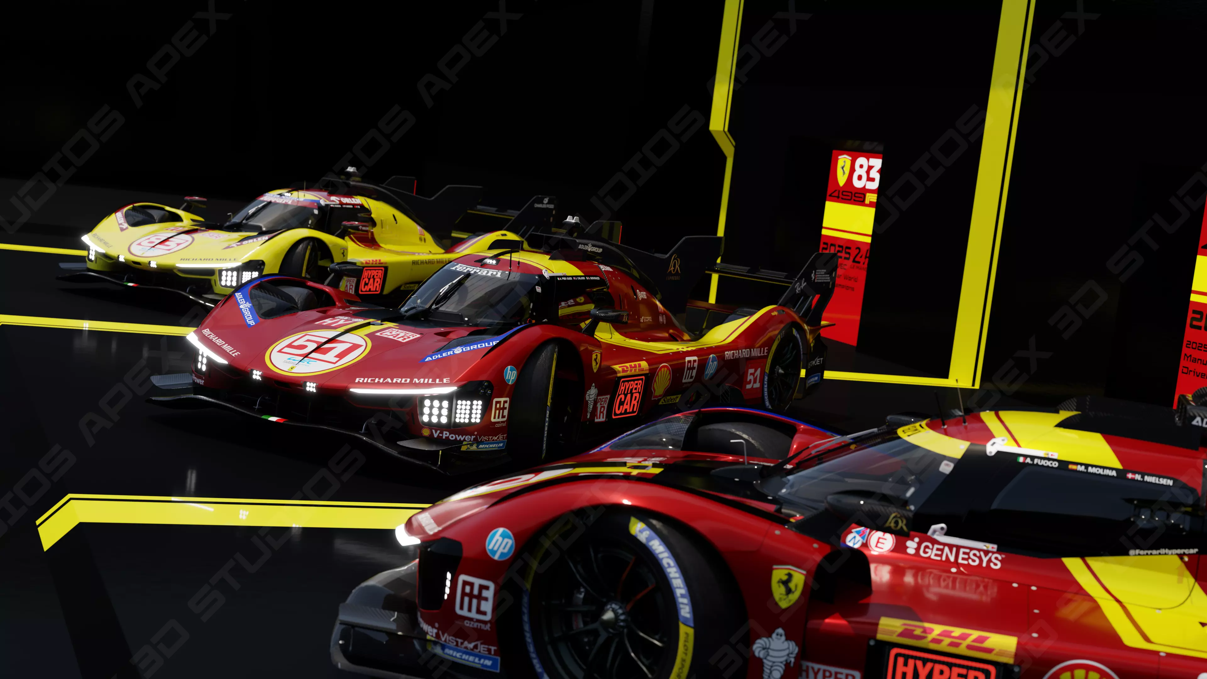 Ferrari 499P WEC 2025 - Platinum Edition 3D model_46