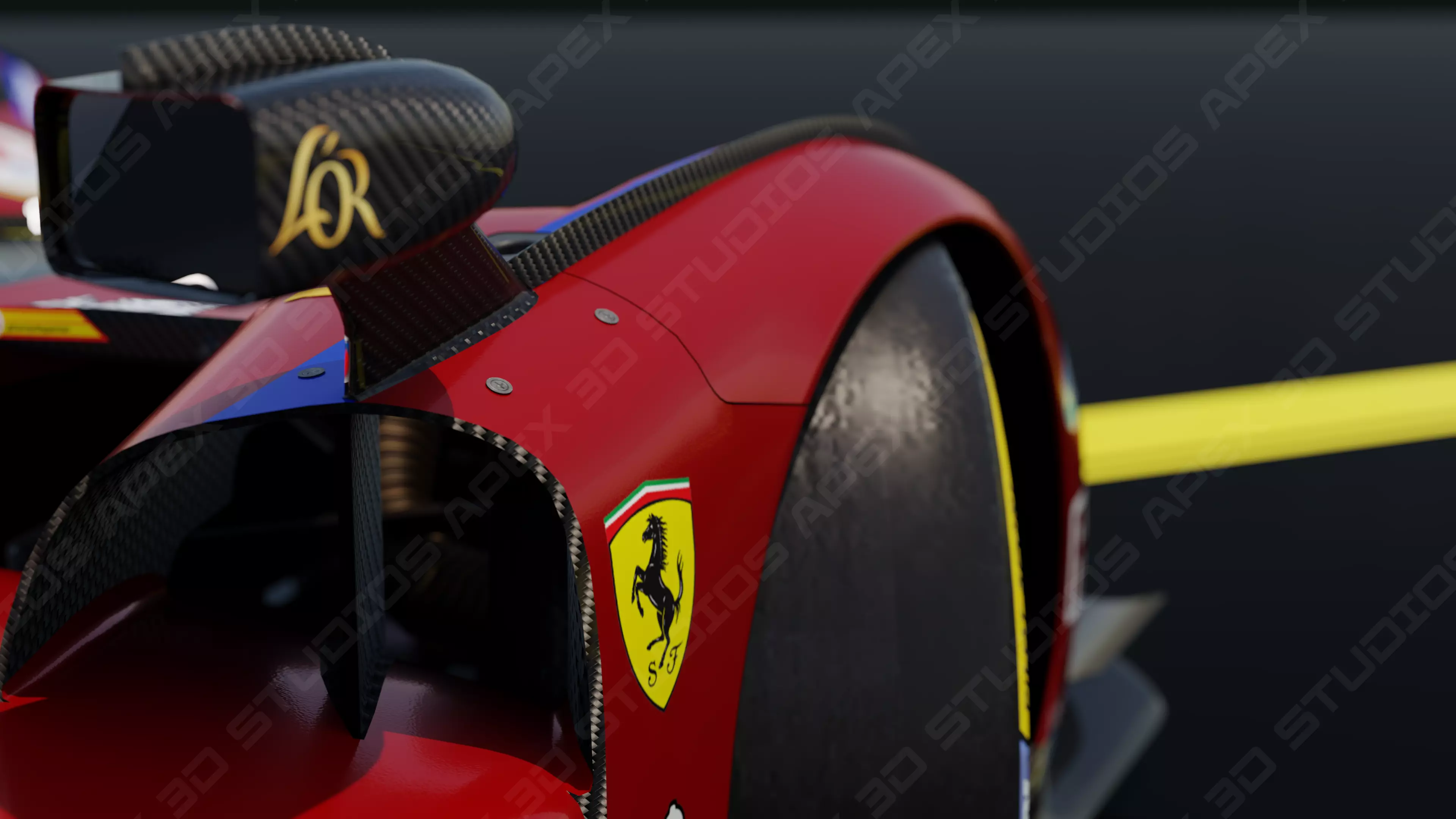 Ferrari 499P WEC 2025 - Platinum Edition 3D model_27