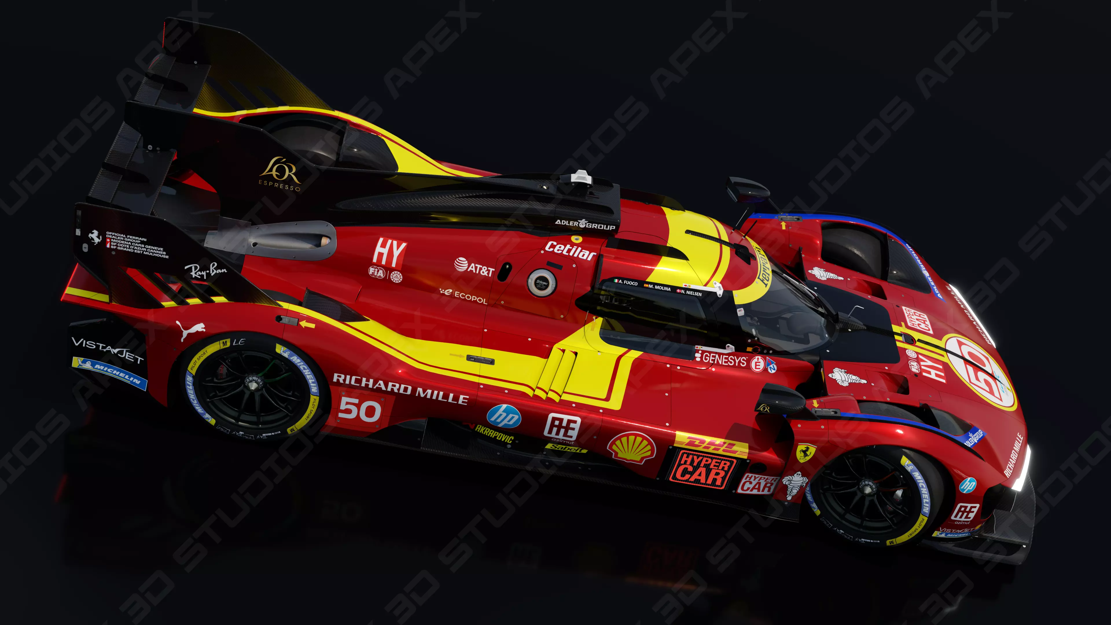 Ferrari 499P WEC 2025 - Platinum Edition 3D model_7