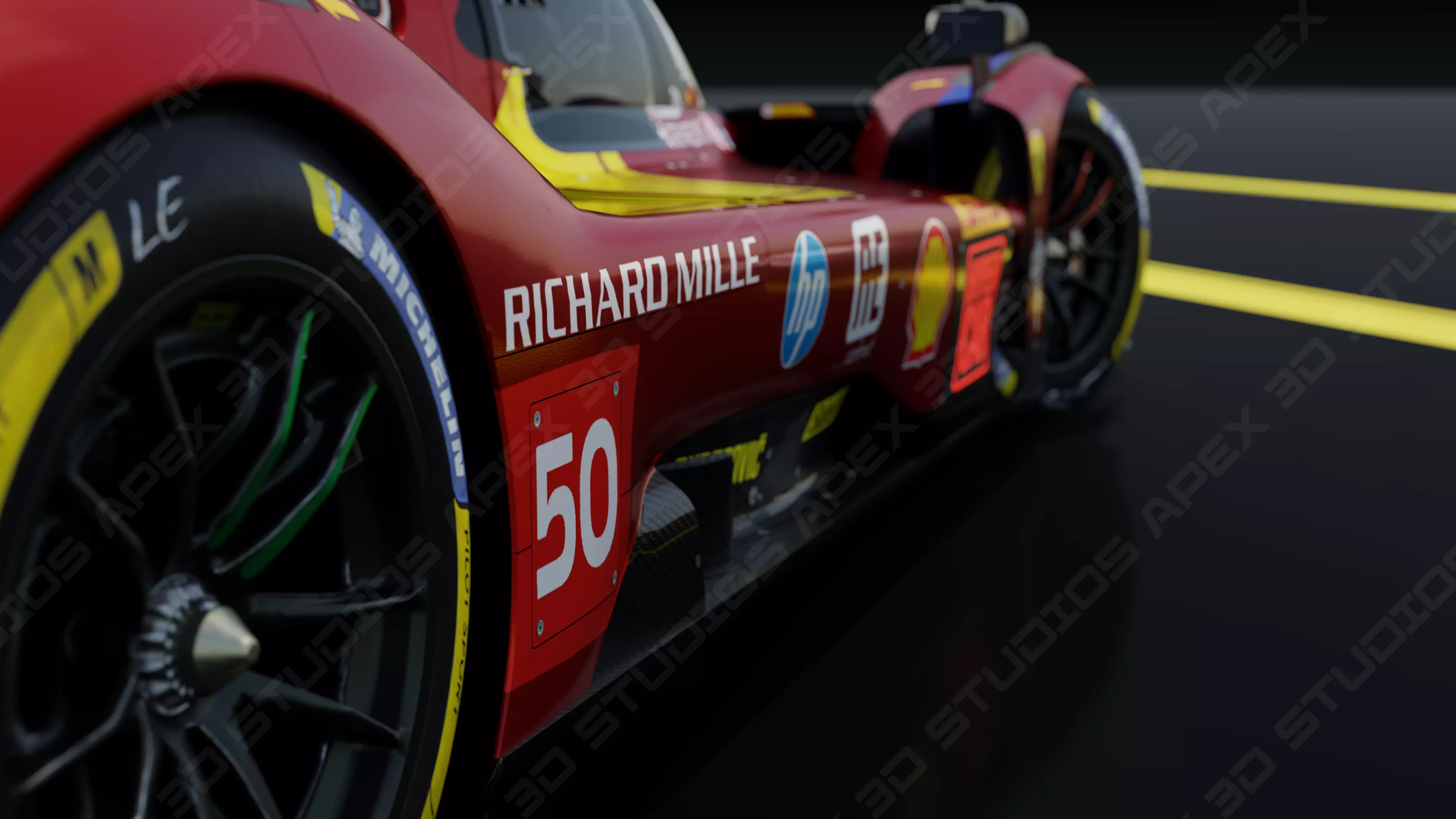 Ferrari 499P WEC 2025 - Platinum Edition 3D model_9