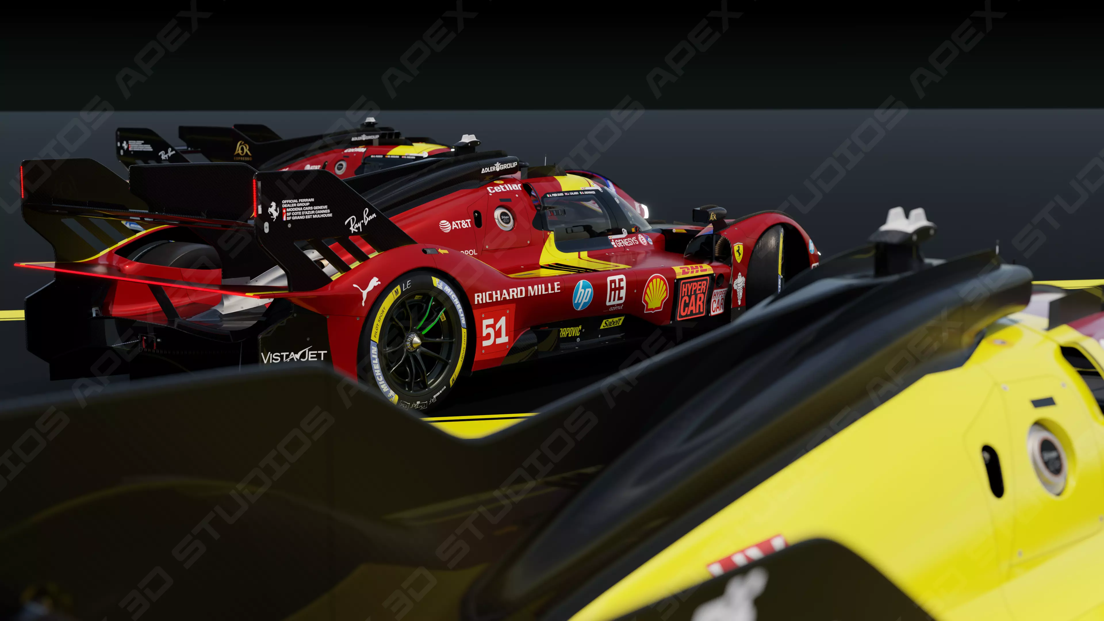 Ferrari 499P WEC 2025 - Platinum Edition 3D model_32