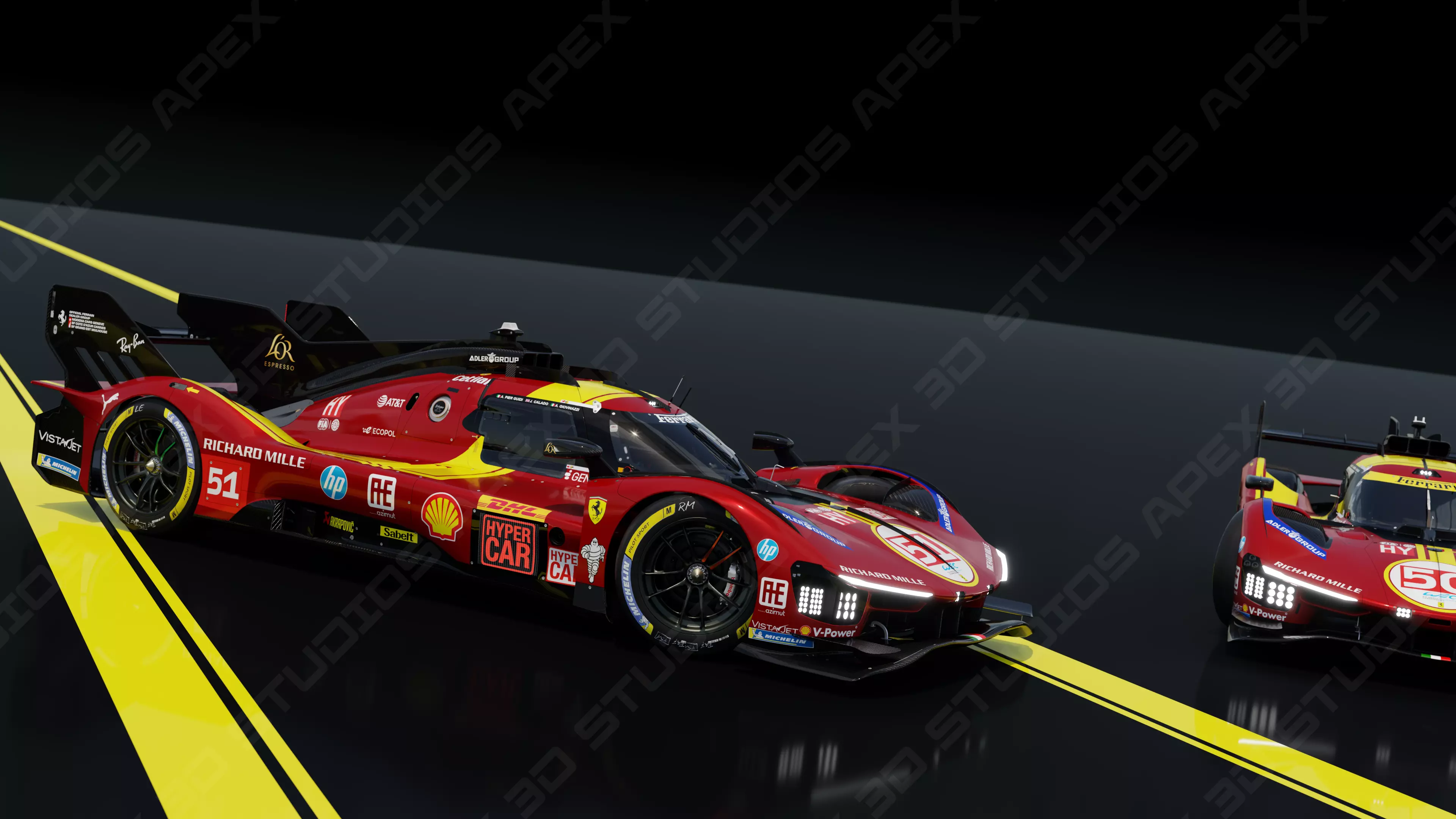 Ferrari 499P WEC 2025 - Platinum Edition 3D model_14