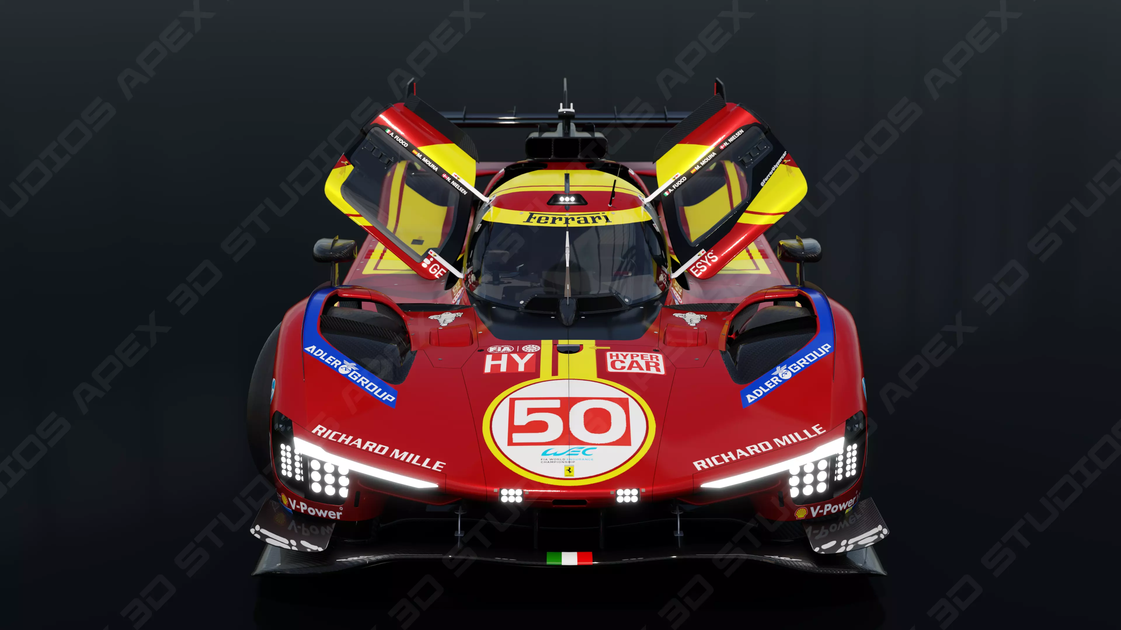 Ferrari 499P WEC 2025 - Platinum Edition 3D model_17