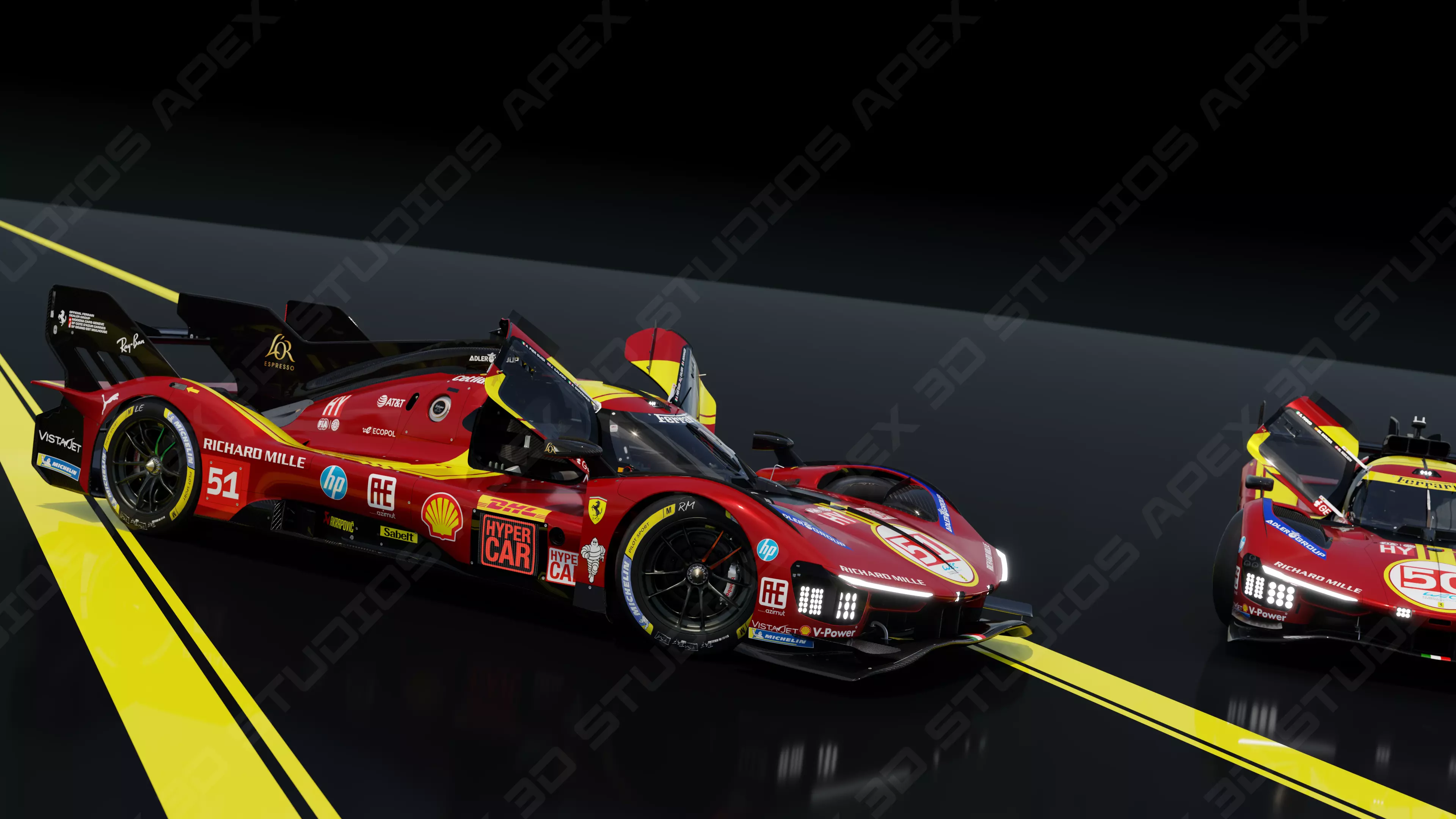 Ferrari 499P WEC 2025 - Platinum Edition 3D model_15