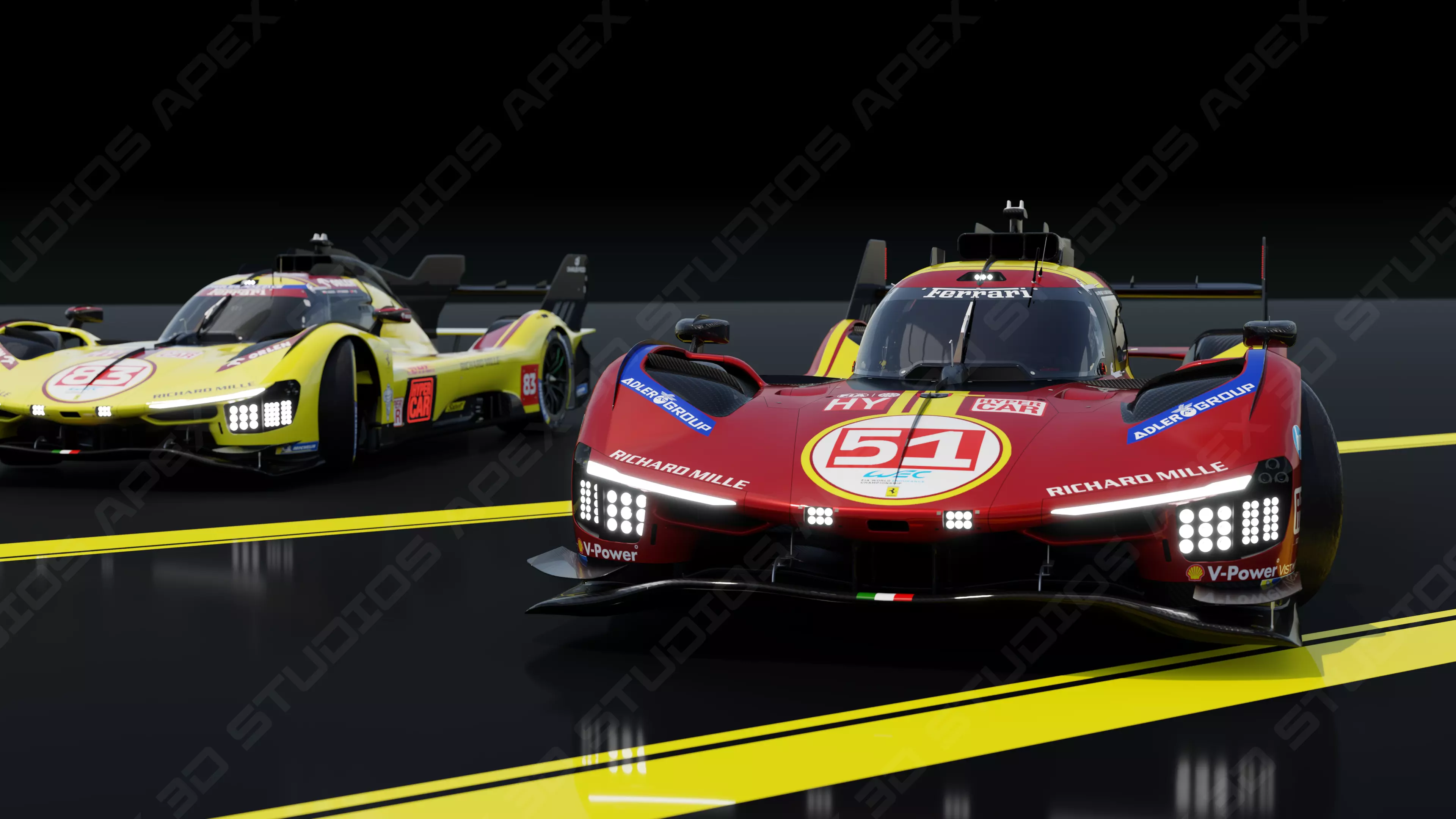 Ferrari 499P WEC 2025 - Platinum Edition 3D model_28