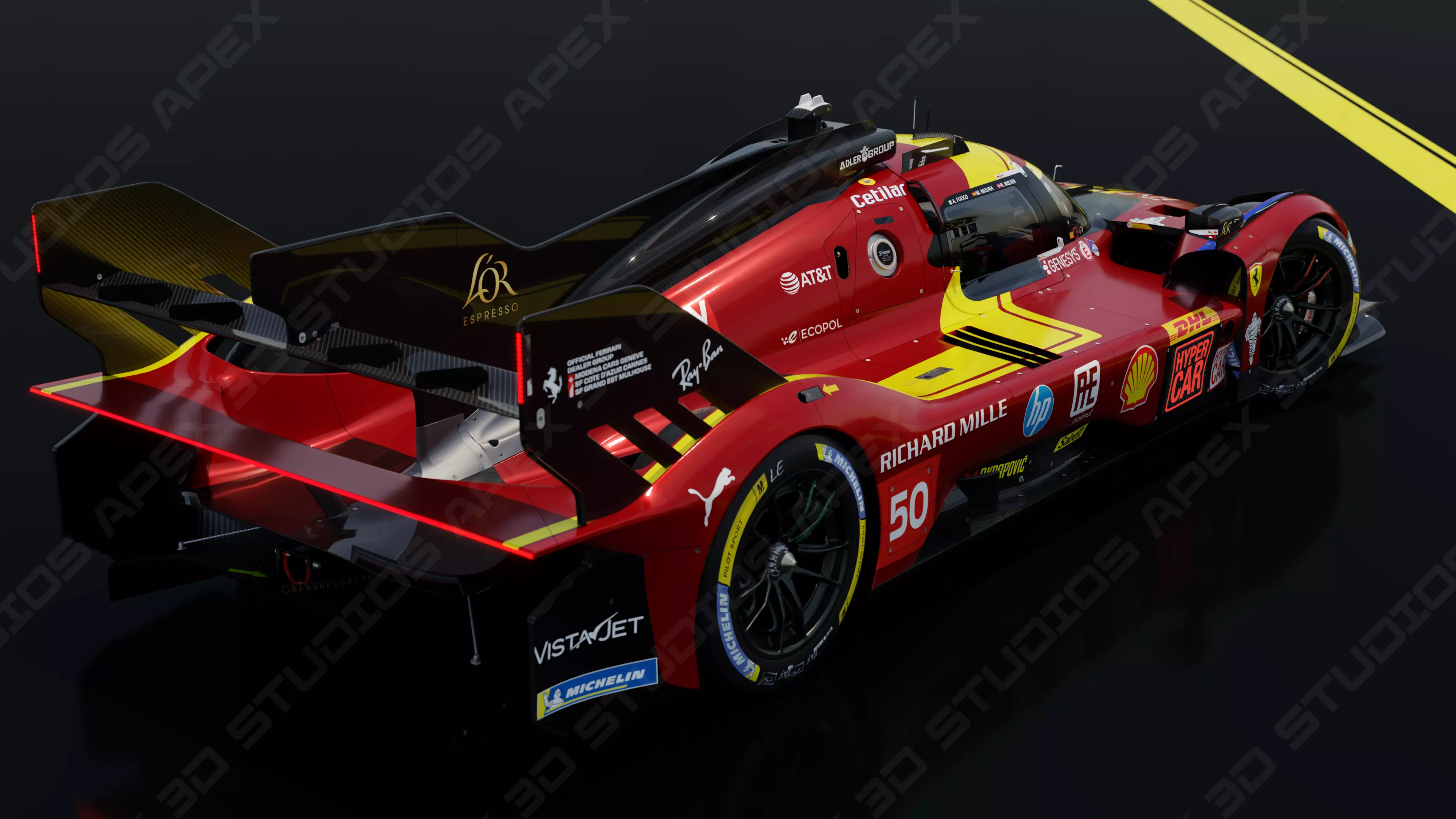 Ferrari 499P WEC 2025 - Platinum Edition 3D model_20