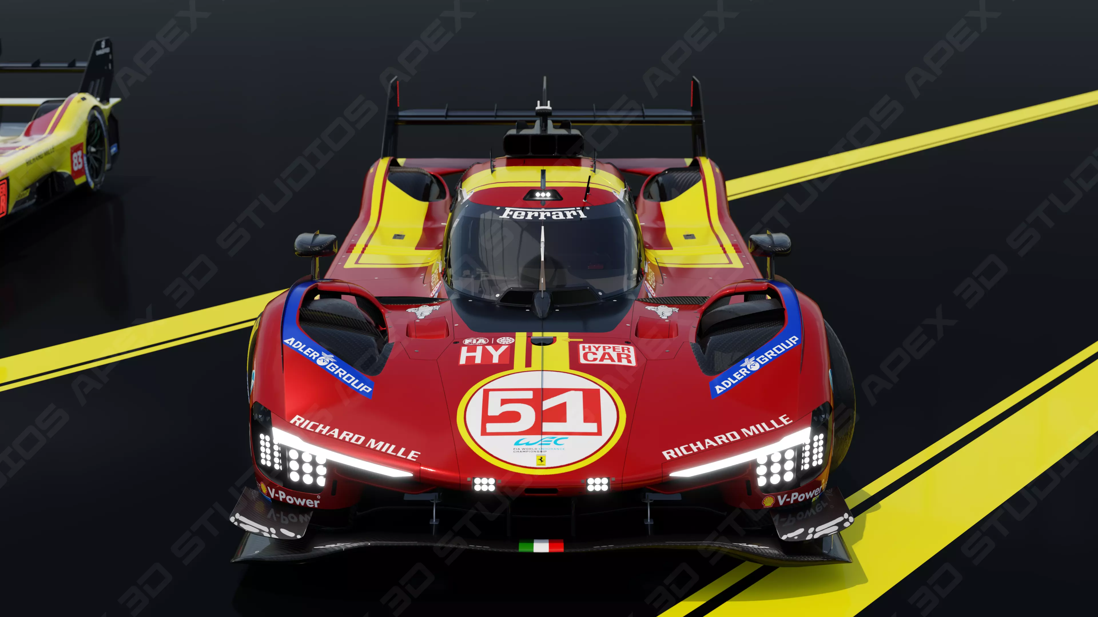 Ferrari 499P WEC 2025 - Platinum Edition 3D model_16