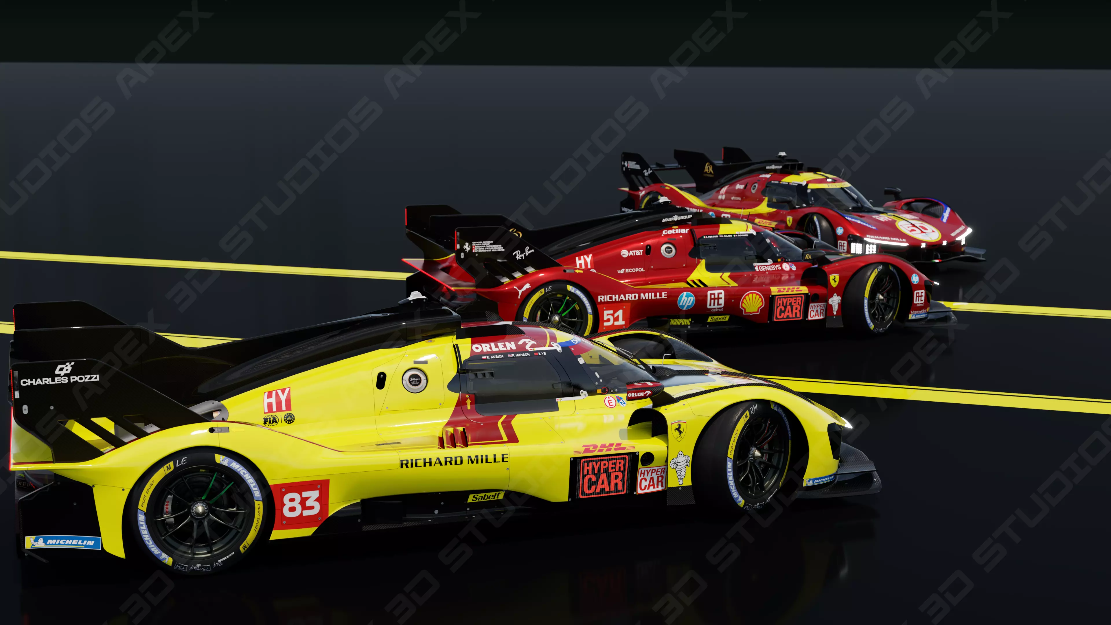 Ferrari 499P WEC 2025 - Platinum Edition 3D model_30