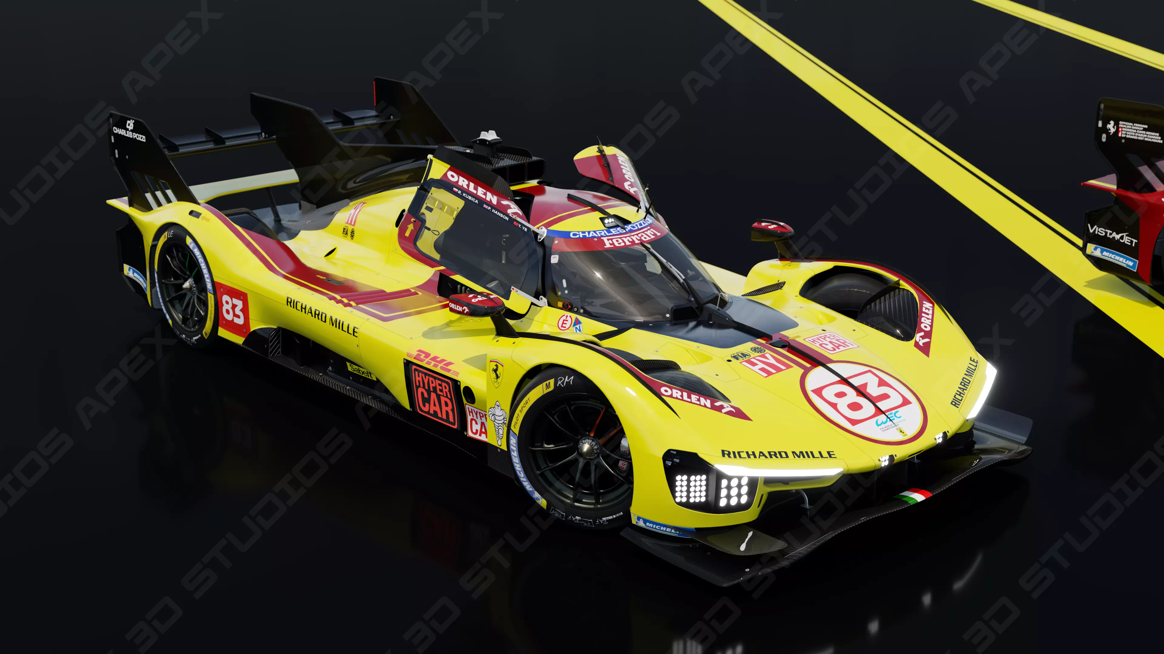 Ferrari 499P WEC 2025 - Platinum Edition 3D model_5