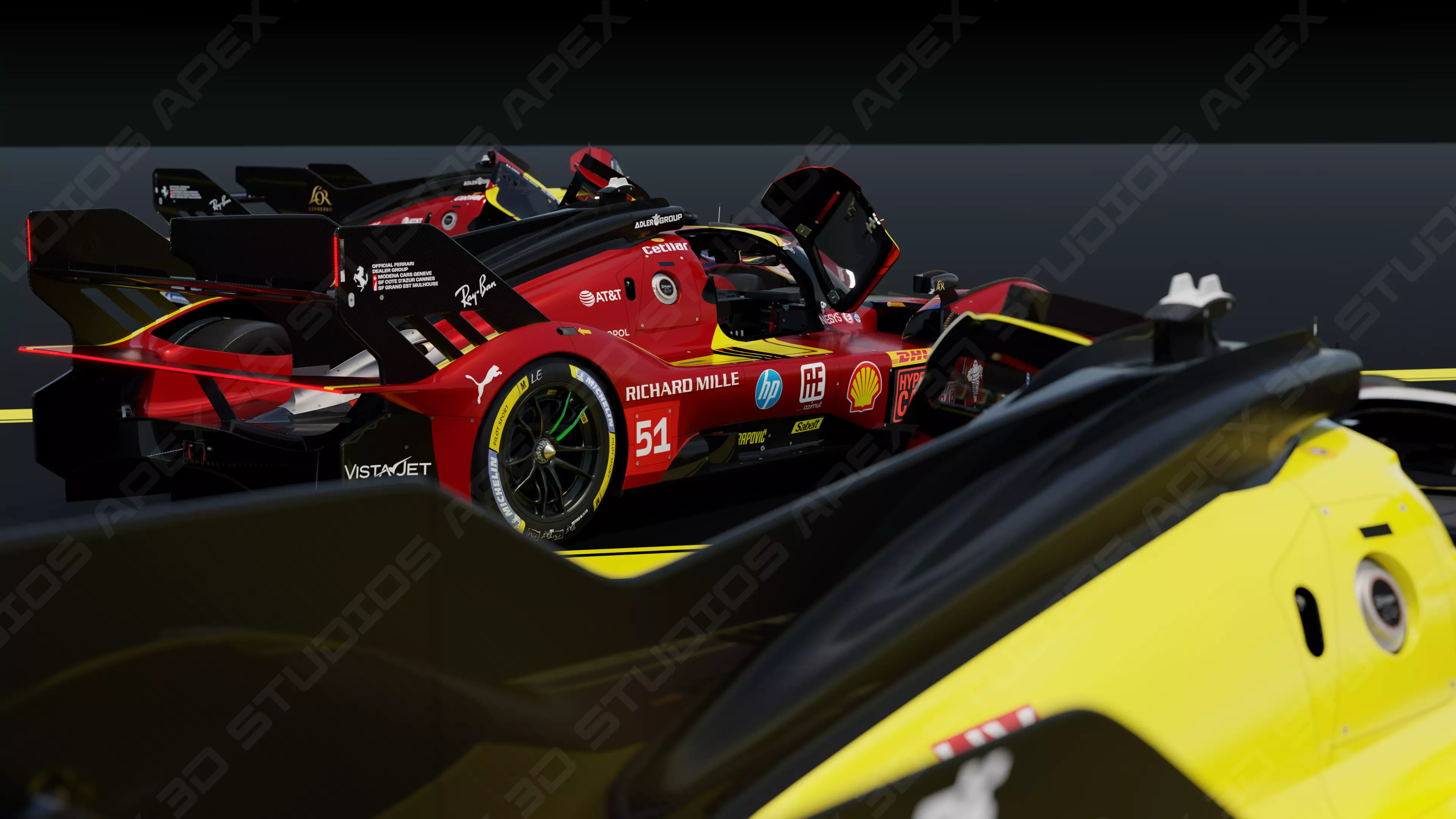 Ferrari 499P WEC 2025 - Platinum Edition 3D model_33